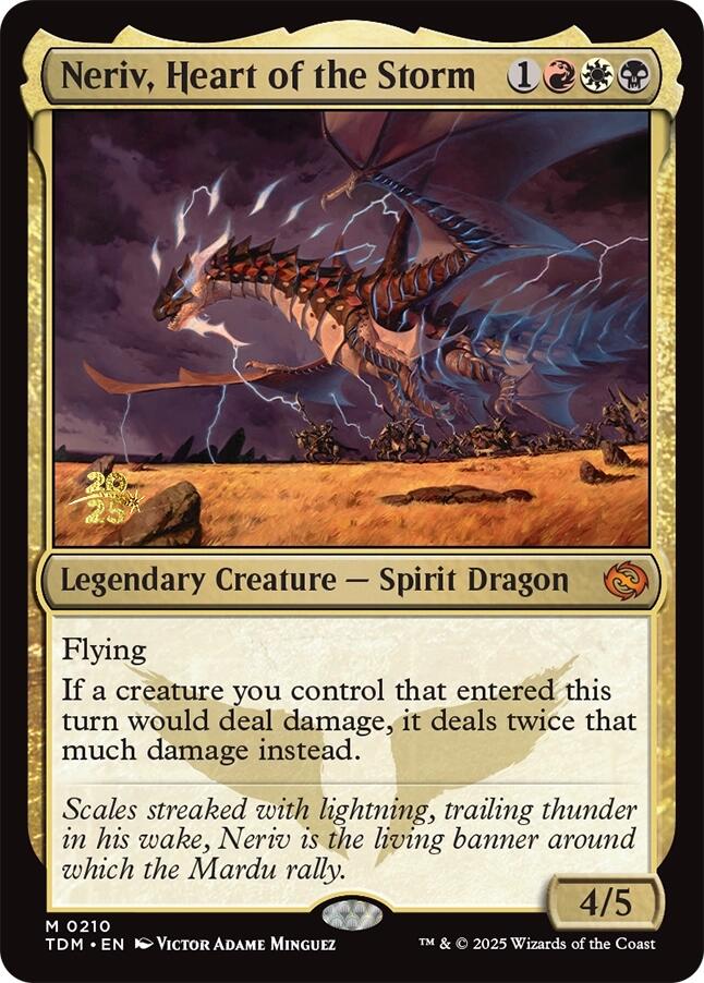 Neriv, Heart of the Storm [Tarkir: Dragonstorm Prerelease Promos] | Gear Gaming Bentonville