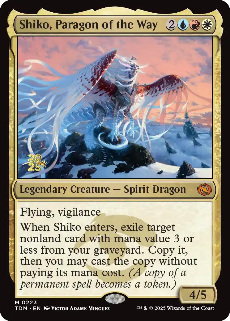 Shiko, Paragon of the Way [Tarkir: Dragonstorm Prerelease Promos] | Gear Gaming Bentonville
