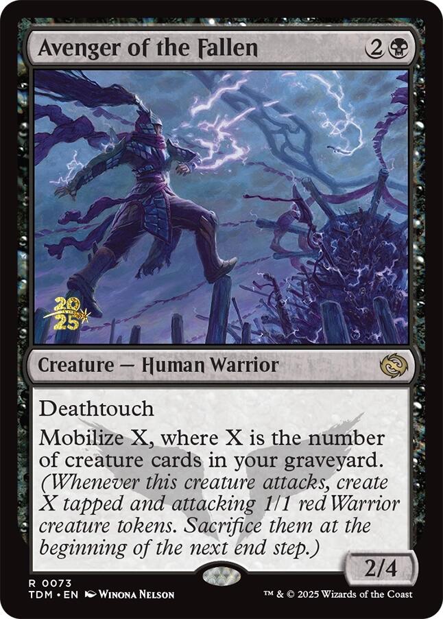 Avenger of the Fallen [Tarkir: Dragonstorm Prerelease Promos] | Gear Gaming Bentonville