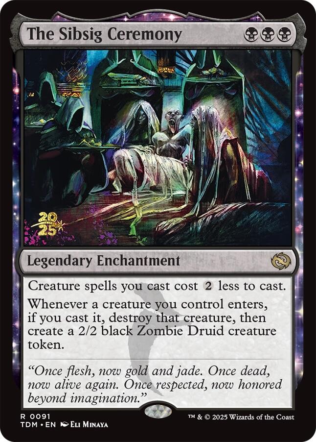 The Sibsig Ceremony [Tarkir: Dragonstorm Prerelease Promos] | Gear Gaming Bentonville