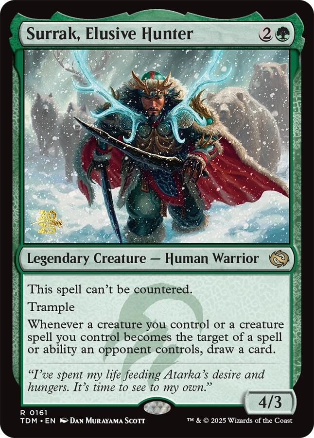 Surrak, Elusive Hunter [Tarkir: Dragonstorm Prerelease Promos] | Gear Gaming Bentonville