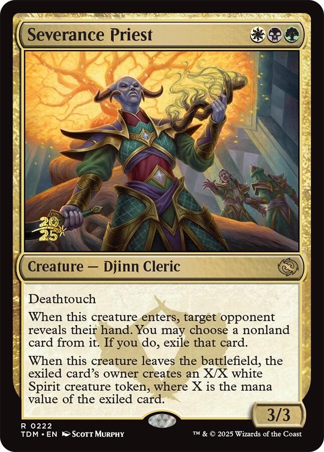 Severance Priest [Tarkir: Dragonstorm Prerelease Promos] | Gear Gaming Bentonville