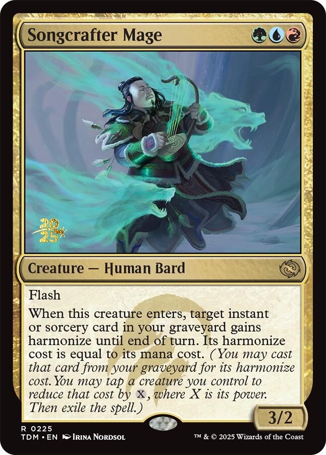 Songcrafter Mage [Tarkir: Dragonstorm Prerelease Promos] | Gear Gaming Bentonville