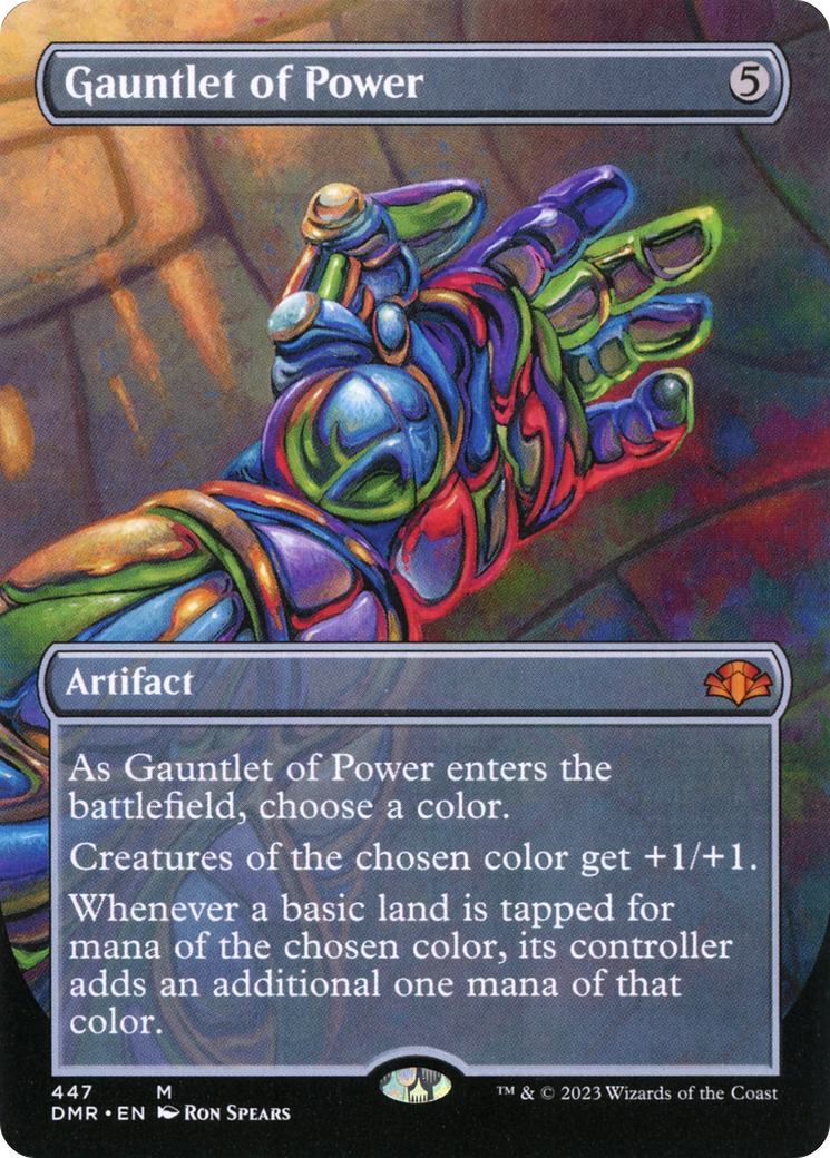 Gauntlet of Power (Borderless Alternate Art) [Dominaria Remastered] | Gear Gaming Bentonville