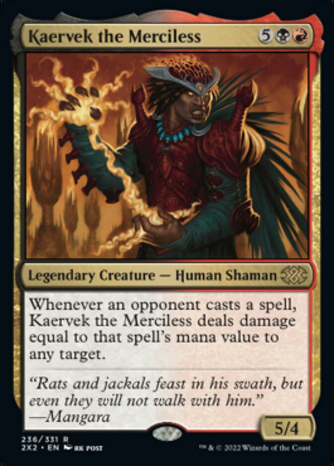 Kaervek the Merciless [Double Masters 2022] | Gear Gaming Bentonville