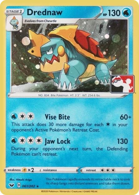Drednaw (061/202) (Play Pokemon Promo) [League & Championship Cards] | Gear Gaming Bentonville