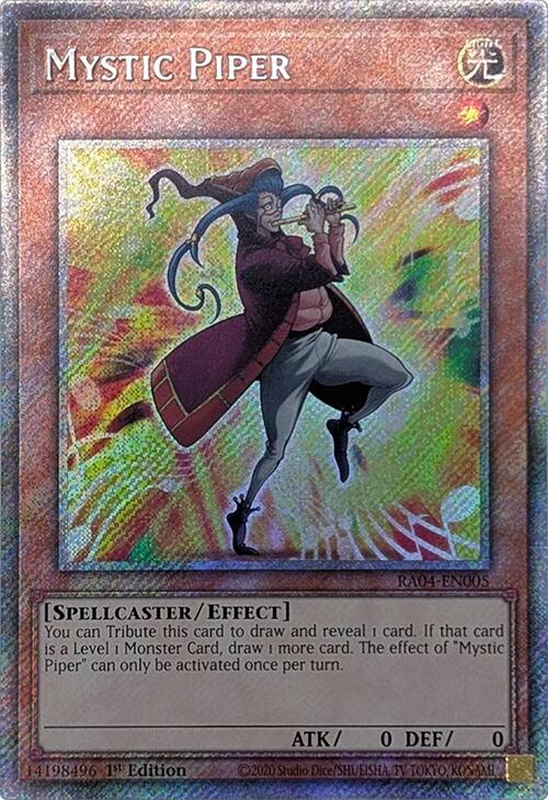 Mystic Piper [RA04-EN005] Platinum Secret Rare | Gear Gaming Bentonville