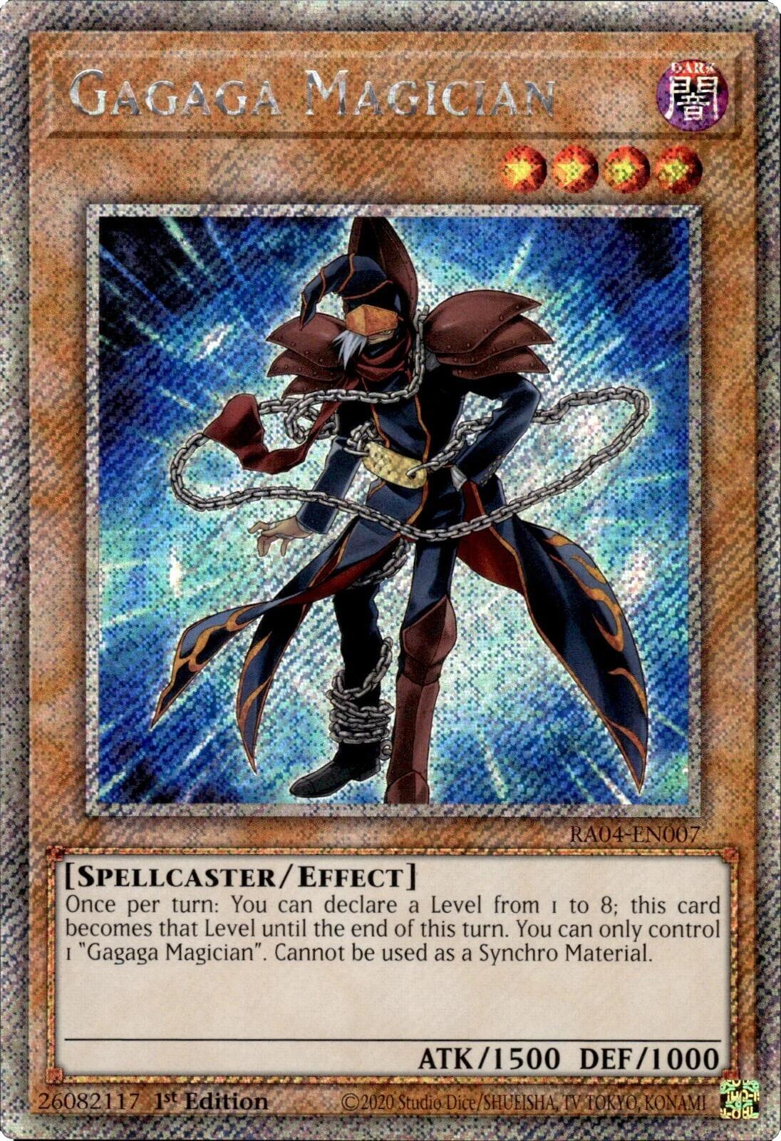 Gagaga Magician [RA04-EN007] Platinum Secret Rare | Gear Gaming Bentonville