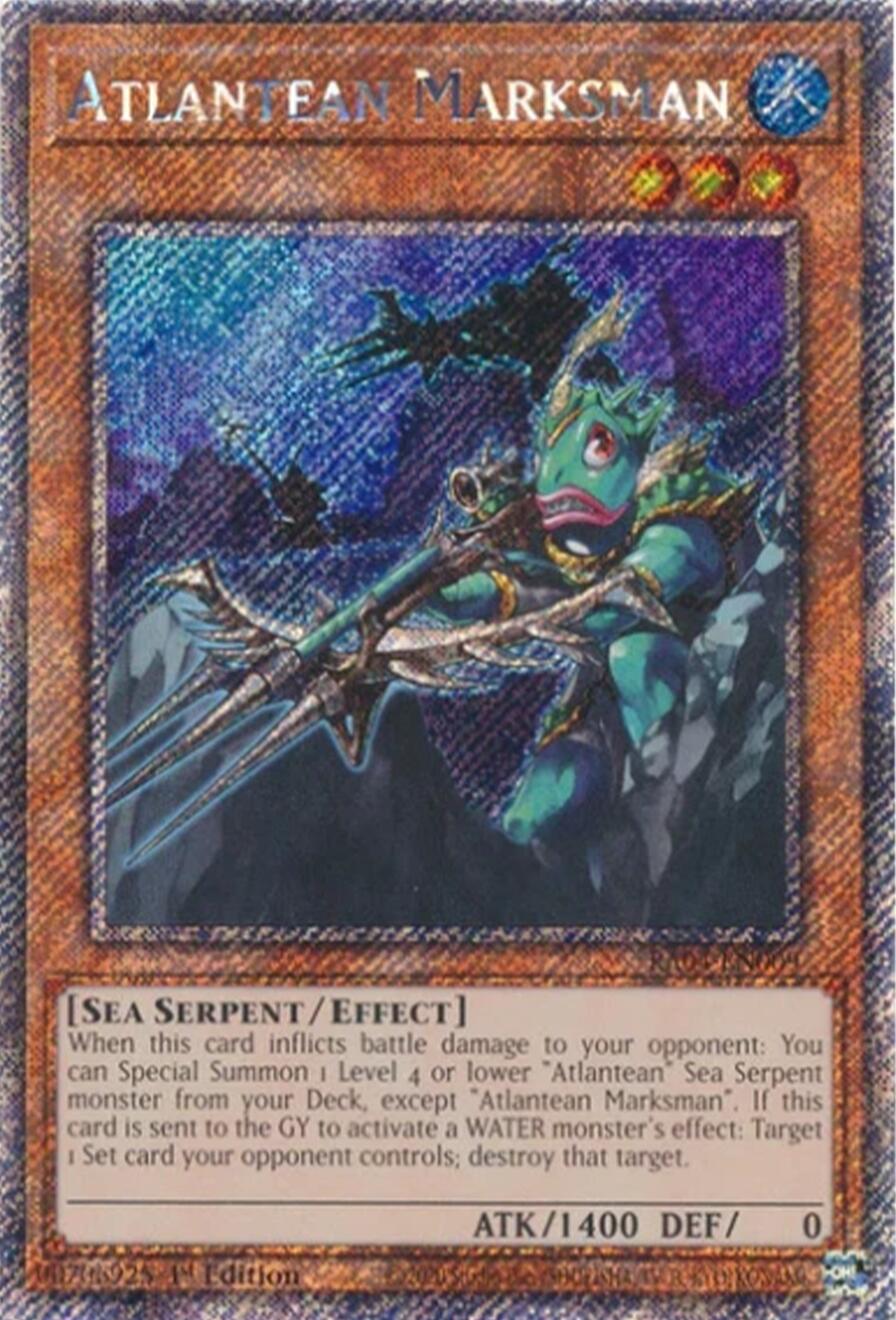 Atlantean Marksman [RA04-EN009] Platinum Secret Rare | Gear Gaming Bentonville