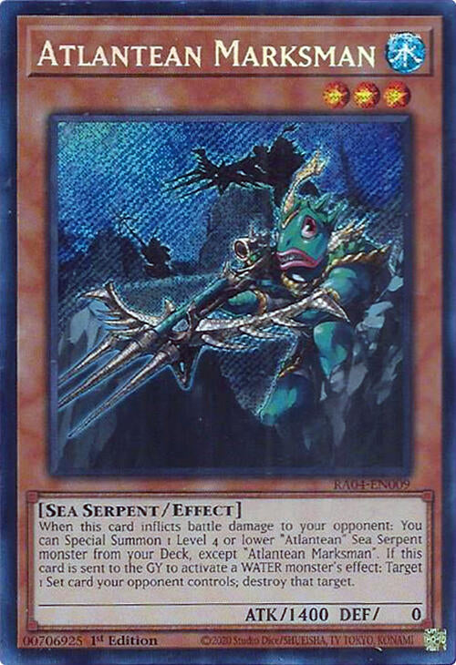 Atlantean Marksman [RA04-EN009] Secret Rare | Gear Gaming Bentonville