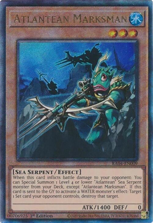 Atlantean Marksman [RA04-EN009] Prismatic Ultimate Rare | Gear Gaming Bentonville