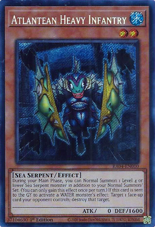 Atlantean Heavy Infantry [RA04-EN010] Secret Rare | Gear Gaming Bentonville