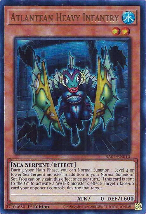 Atlantean Heavy Infantry [RA04-EN010] Ultra Rare | Gear Gaming Bentonville