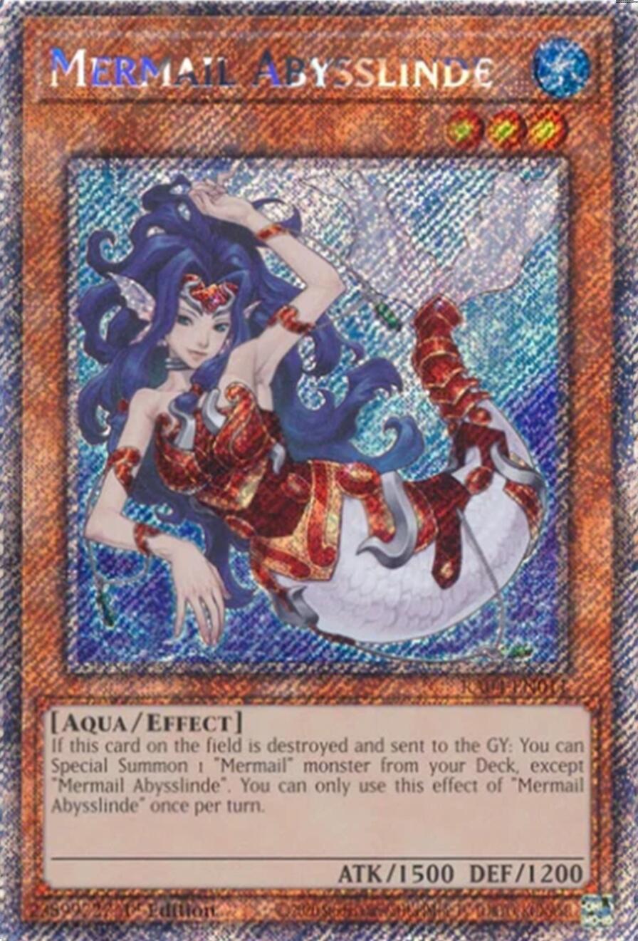 Mermail Abysslinde [RA04-EN011] Platinum Secret Rare | Gear Gaming Bentonville