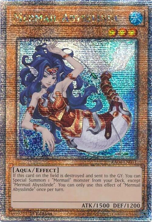 Mermail Abysslinde [RA04-EN011] Quarter Century Secret Rare | Gear Gaming Bentonville