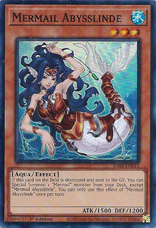 Mermail Abysslinde [RA04-EN011] Super Rare | Gear Gaming Bentonville