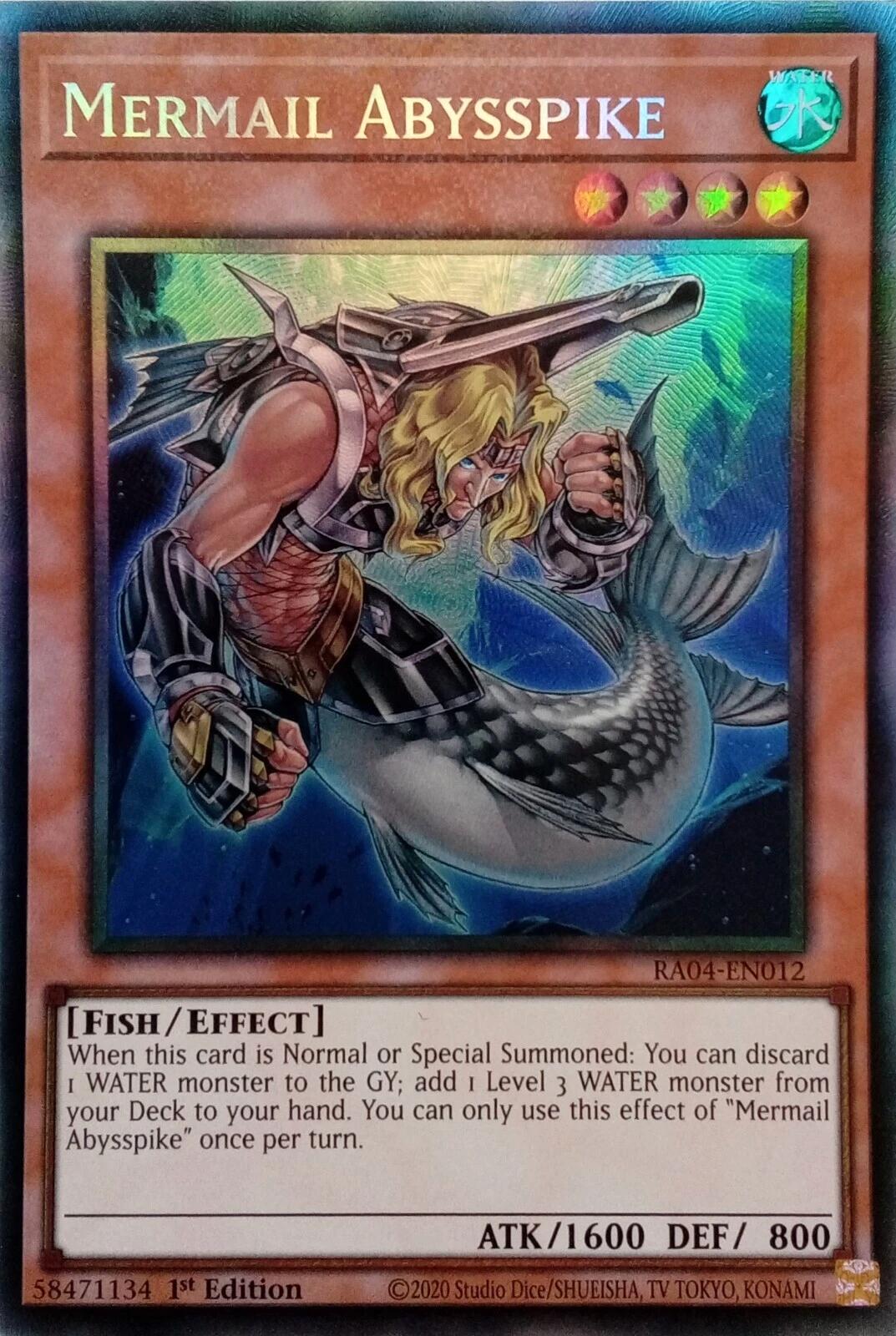 Mermail Abysspike [RA04-EN012] Prismatic Collector's Rare | Gear Gaming Bentonville