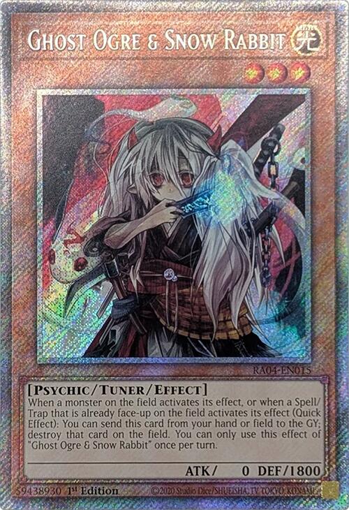 Ghost Ogre & Snow Rabbit [RA04-EN015] Platinum Secret Rare | Gear Gaming Bentonville