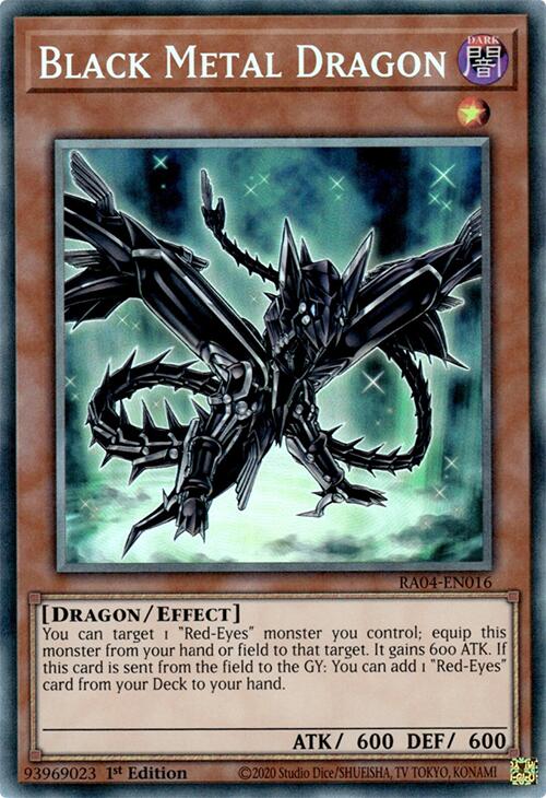 Black Metal Dragon [RA04-EN016] Prismatic Collector's Rare | Gear Gaming Bentonville