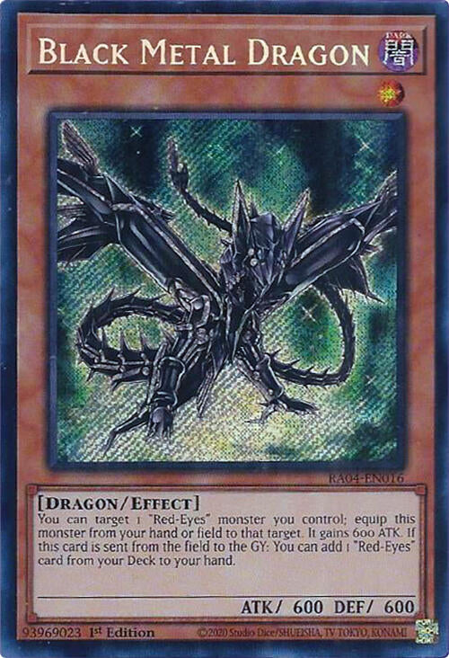 Black Metal Dragon [RA04-EN016] Secret Rare | Gear Gaming Bentonville
