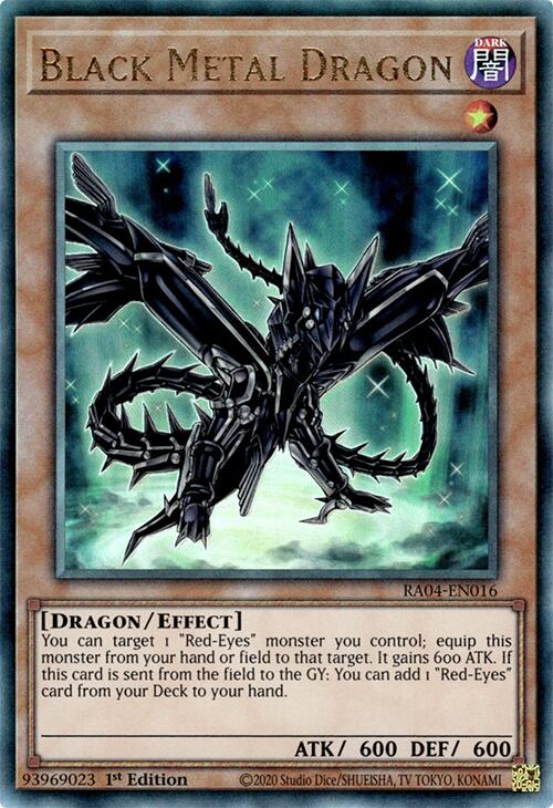 Black Metal Dragon [RA04-EN016] Prismatic Ultimate Rare | Gear Gaming Bentonville