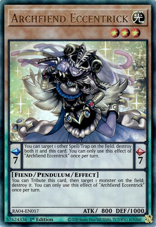 Archfiend Eccentrick [RA04-EN017] Prismatic Ultimate Rare | Gear Gaming Bentonville
