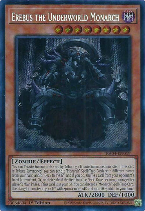 Erebus the Underworld Monarch [RA04-EN019] Secret Rare | Gear Gaming Bentonville