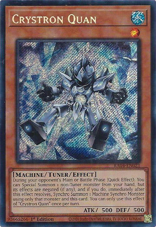 Crystron Quan [RA04-EN021] Secret Rare | Gear Gaming Bentonville