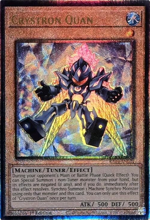 Crystron Quan [RA04-EN021] Prismatic Ultimate Rare | Gear Gaming Bentonville