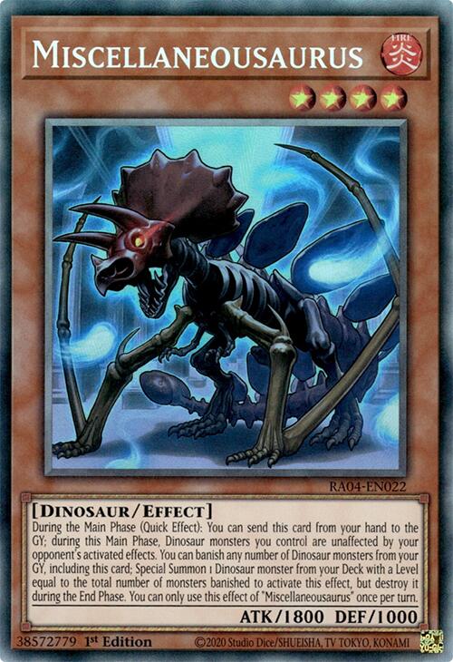 Miscellaneousaurus [RA04-EN022] Prismatic Collector's Rare | Gear Gaming Bentonville
