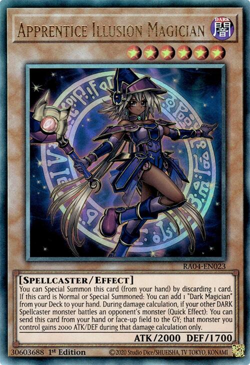 Apprentice Illusion Magician [RA04-EN023] Prismatic Ultimate Rare | Gear Gaming Bentonville