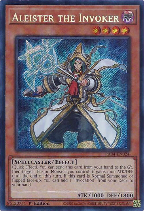 Aleister the Invoker (Alternate Art) [RA04-EN024] Secret Rare | Gear Gaming Bentonville