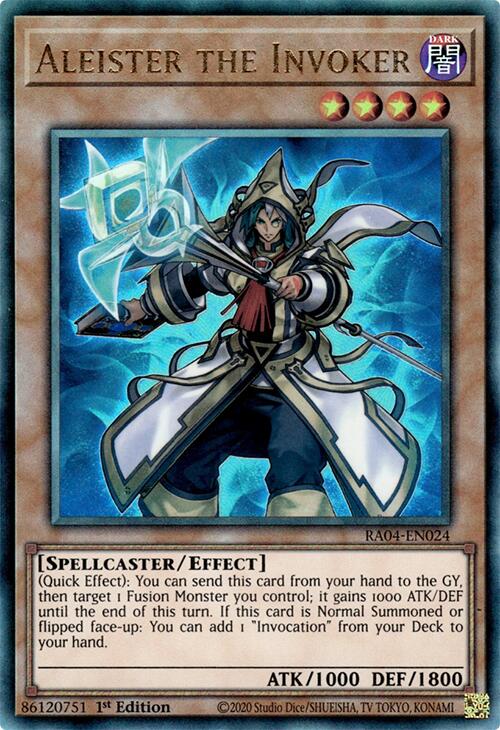 Aleister the Invoker (Alternate Art) [RA04-EN024] Prismatic Ultimate Rare | Gear Gaming Bentonville