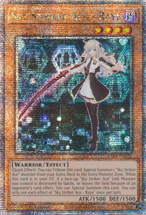 Sky Striker Ace - Raye [RA04-EN026] Quarter Century Secret Rare | Gear Gaming Bentonville