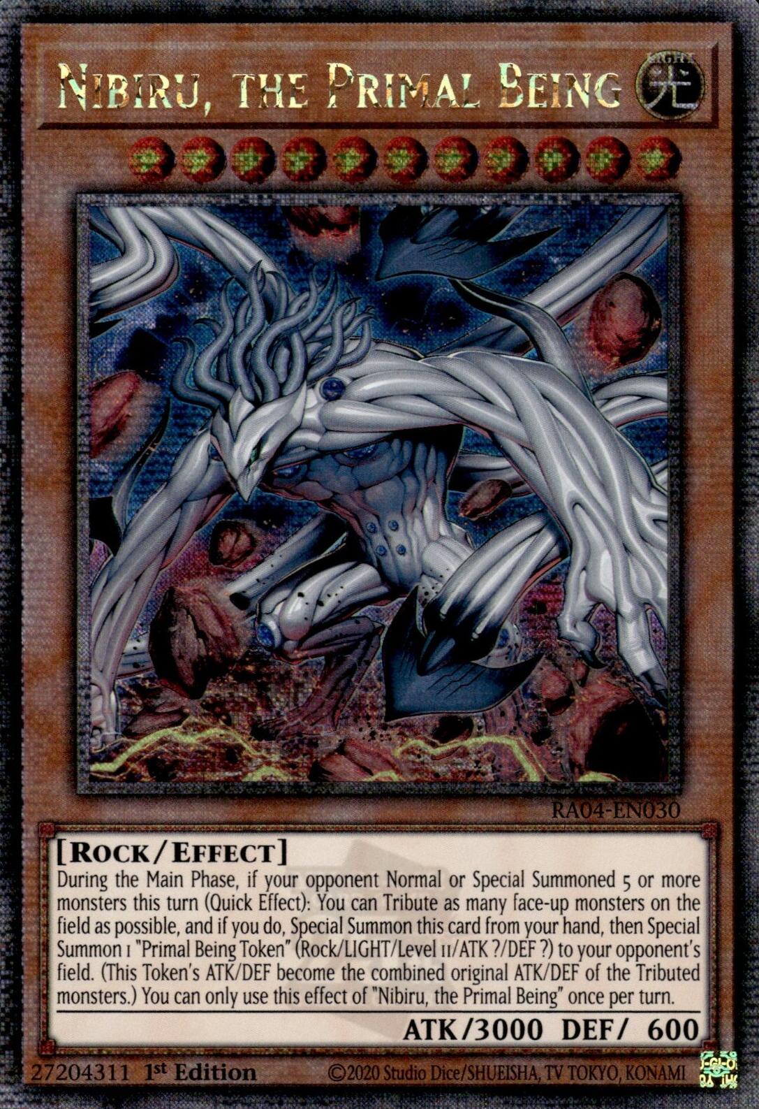Nibiru, the Primal Being (New Art) [RA04-EN030] Quarter Century Secret Rare | Gear Gaming Bentonville
