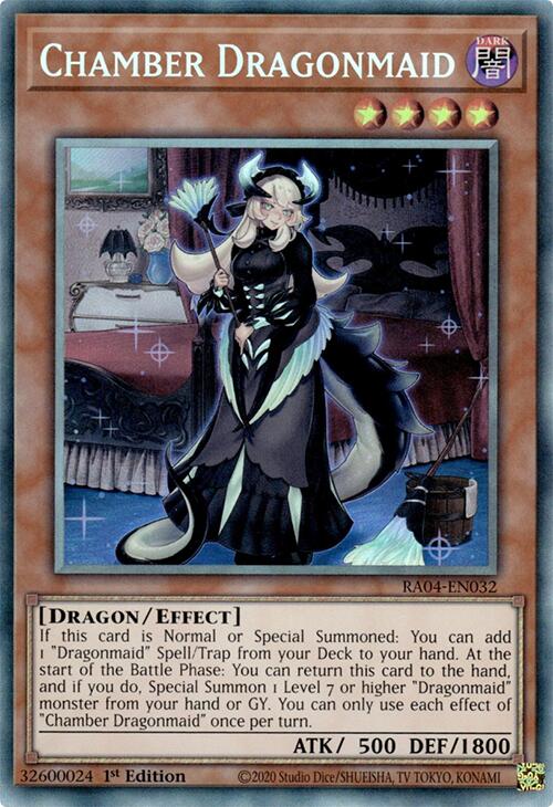 Chamber Dragonmaid [RA04-EN032] Prismatic Collector's Rare | Gear Gaming Bentonville