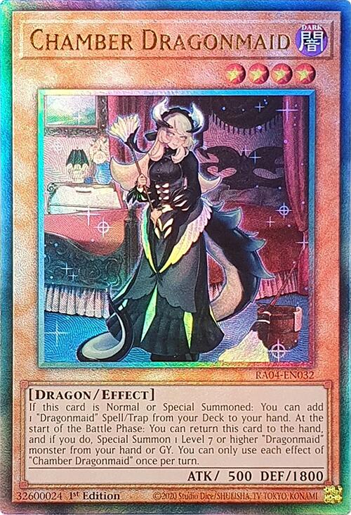 Chamber Dragonmaid [RA04-EN032] Prismatic Ultimate Rare | Gear Gaming Bentonville