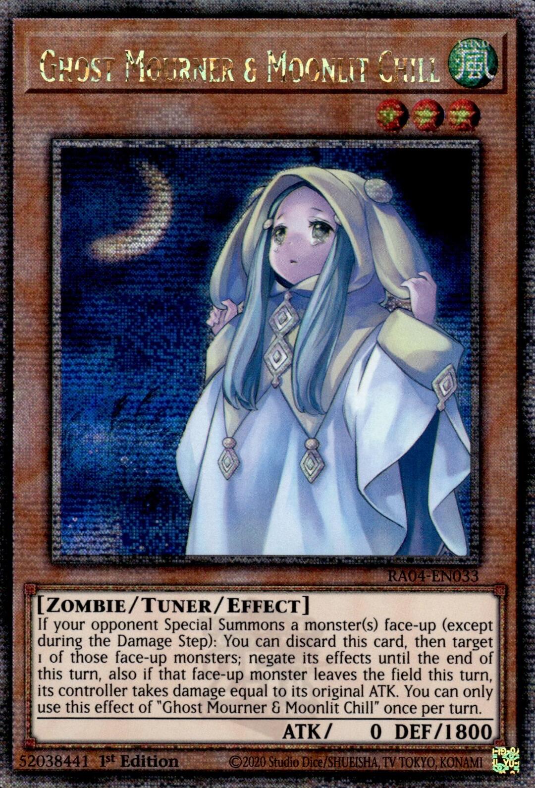 Ghost Mourner & Moonlit Chill [RA04-EN033] Quarter Century Secret Rare | Gear Gaming Bentonville