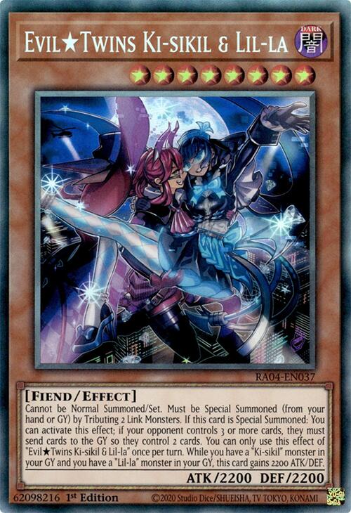 EvilTwins Ki-sikil & Lil-la [RA04-EN037] Prismatic Collector's Rare | Gear Gaming Bentonville