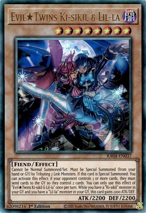 EvilTwins Ki-sikil & Lil-la [RA04-EN037] Prismatic Ultimate Rare | Gear Gaming Bentonville