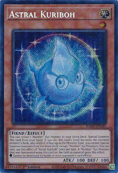 Astral Kuriboh [RA04-EN040] Secret Rare | Gear Gaming Bentonville