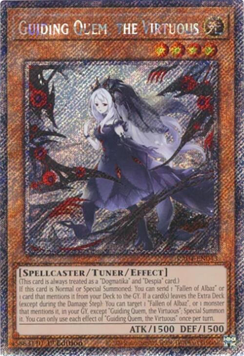 Guiding Quem, the Virtuous [RA04-EN043] Platinum Secret Rare | Gear Gaming Bentonville