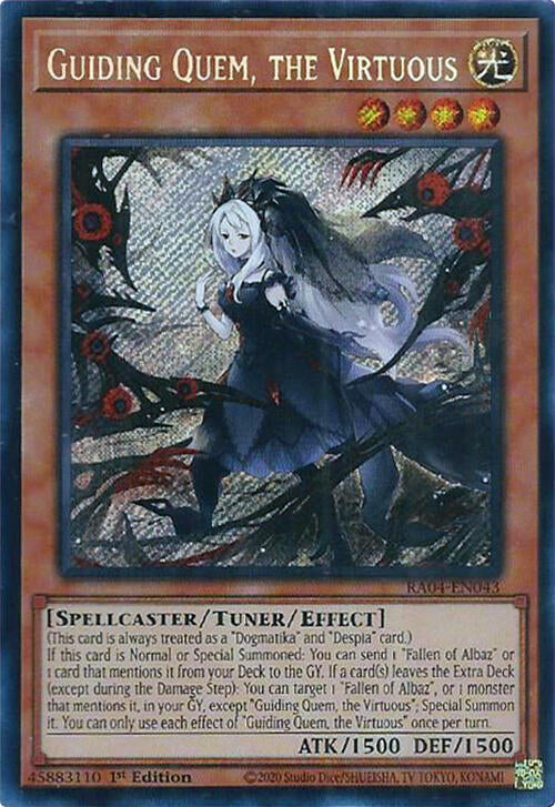 Guiding Quem, the Virtuous [RA04-EN043] Secret Rare | Gear Gaming Bentonville