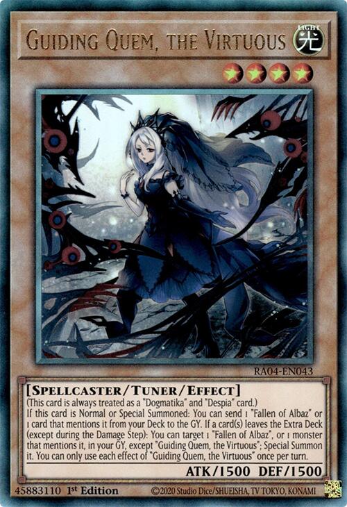 Guiding Quem, the Virtuous [RA04-EN043] Prismatic Ultimate Rare | Gear Gaming Bentonville