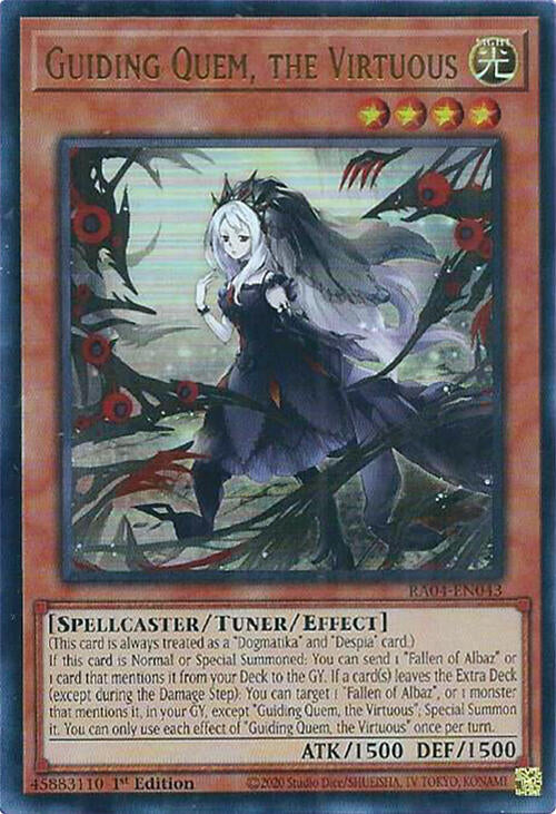 Guiding Quem, the Virtuous [RA04-EN043] Ultra Rare | Gear Gaming Bentonville