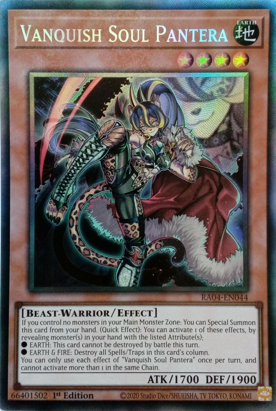 Vanquish Soul Pantera [RA04-EN044] Prismatic Collector's Rare | Gear Gaming Bentonville