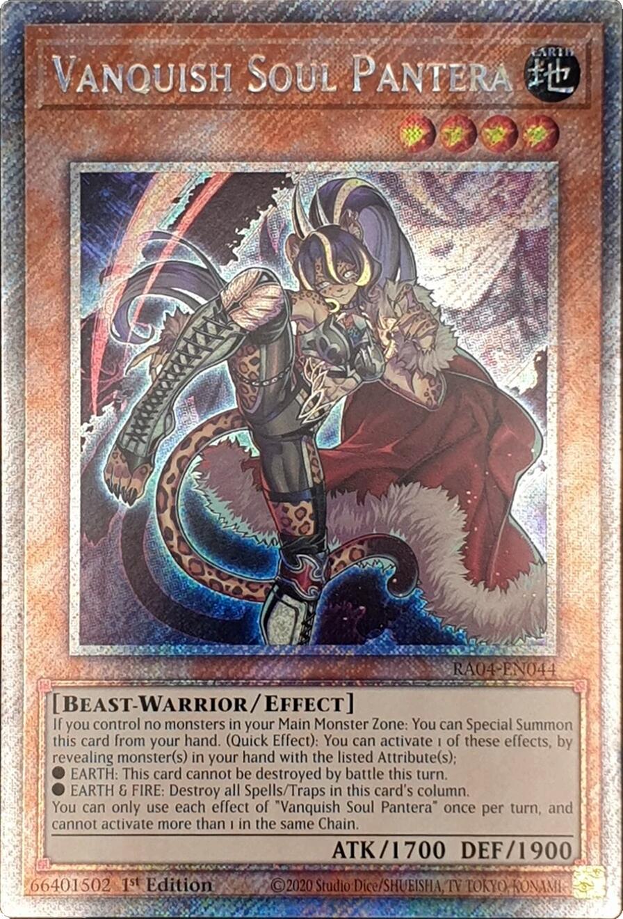 Vanquish Soul Pantera [RA04-EN044] Platinum Secret Rare | Gear Gaming Bentonville
