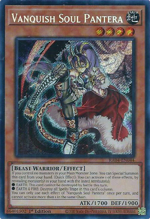 Vanquish Soul Pantera [RA04-EN044] Secret Rare | Gear Gaming Bentonville