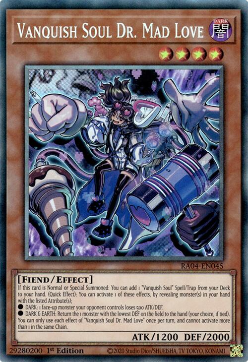 Vanquish Soul Dr. Mad Love [RA04-EN045] Prismatic Collector's Rare | Gear Gaming Bentonville