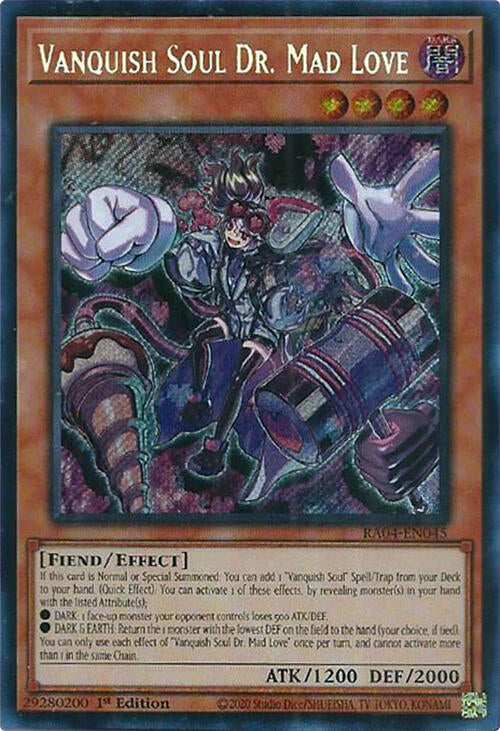 Vanquish Soul Dr. Mad Love [RA04-EN045] Secret Rare | Gear Gaming Bentonville